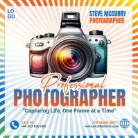 Joyful Professional Photographer Instagram Post template
