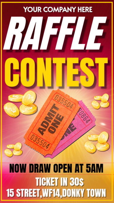 Joyful Raffle Contest Instagram Story template