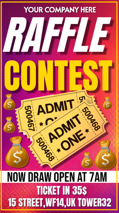 Joyful Raffle Contest Instagram Story Template | PosterMyWall