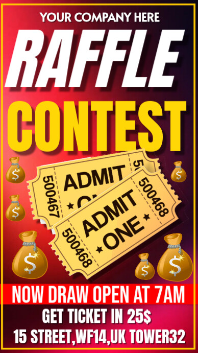 Joyful Raffle Contest Instagram Story Template | PosterMyWall