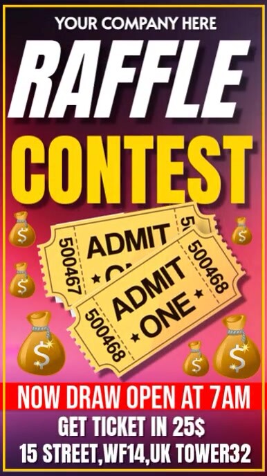 Joyful Raffle Contest Instagram Story Template | PosterMyWall