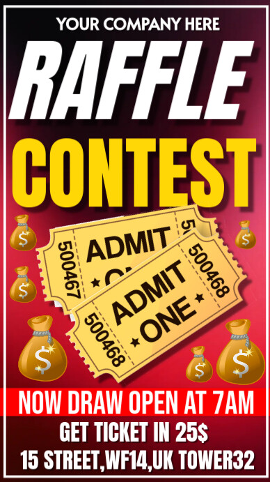 Joyful Raffle Contest Instagram Story Template | PosterMyWall