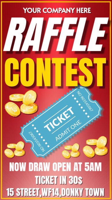 Joyful Raffle Contest Instagram Story Template | PosterMyWall