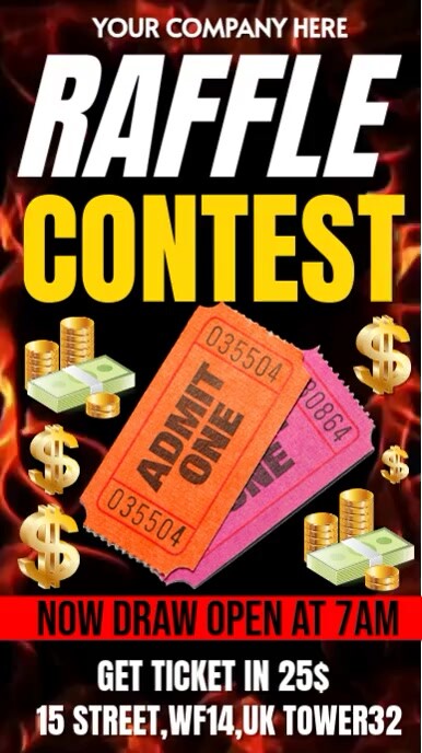 Joyful Raffle Contest Instagram Story Template | PosterMyWall