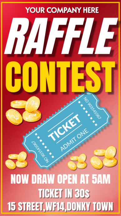 Joyful Raffle Contest Instagram Story Template | PosterMyWall