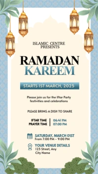 Joyful Ramadan Party Invitation Instagram Story template