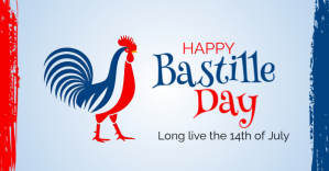 Bastille Day Fb delt Facebook-billede template