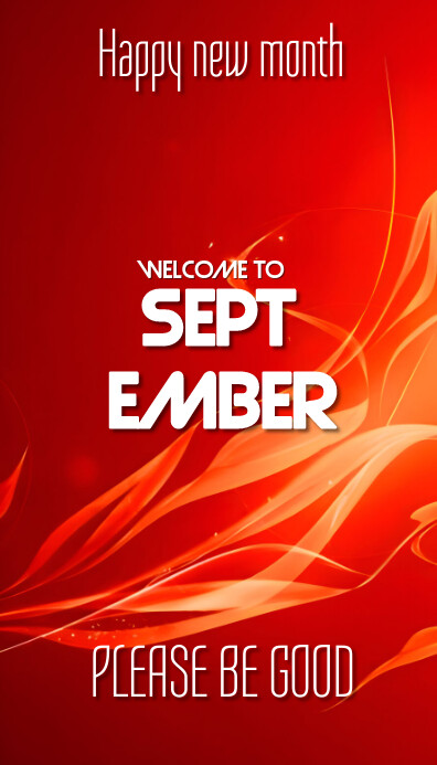 Joyful Red Background Pastel Happy New Month Template | PosterMyWall