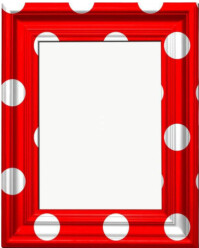 Joyful Red Frame  Instagram Portrait template