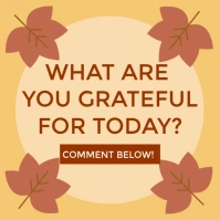 Joyful Red Yellow Gratitude  Instagram Post Iphosti le-Instagram template