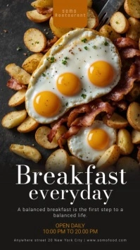 Joyful Restaurant Breakfast Services Instagra Instagram Story template