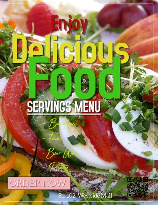 Joyful Restaurant Flyer Flyer (us Letter) template