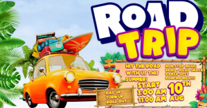 Joyful Road Trip Travel Facebook Shared Image template
