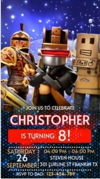 Joyful Roblox Birthday Instagram Story template