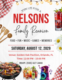Hvid Family Reunion Volantino Template