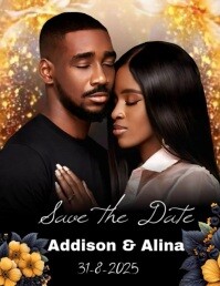 Joyful Save The Date  Flyer (us Letter) template