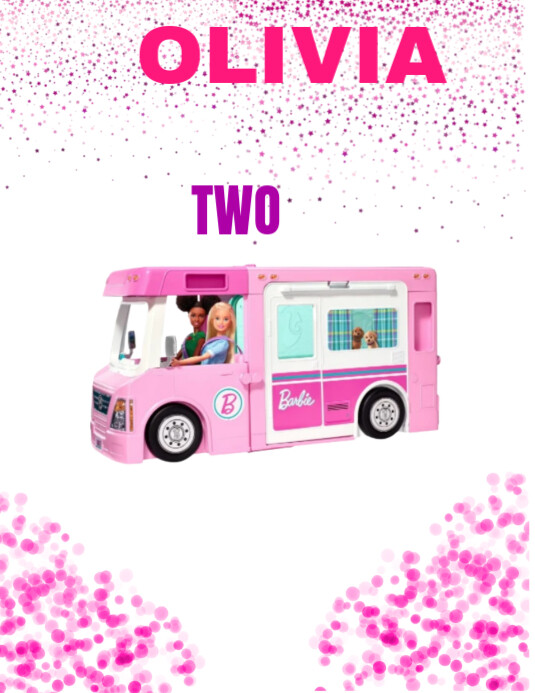 Joyful Second Birthday Flyer (us Letter) template
