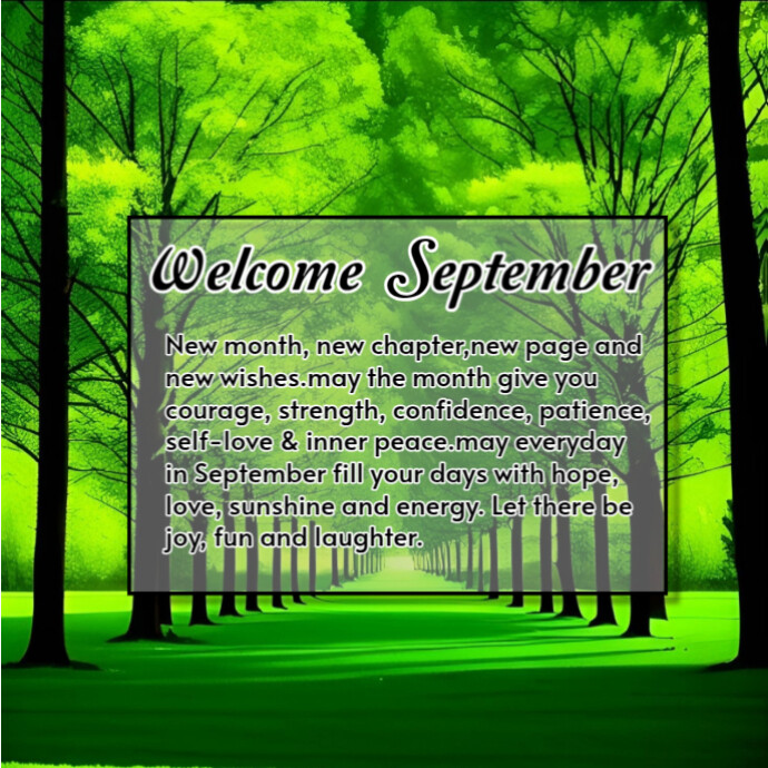 September Program Cover Plantilla de Joyful September Flyer Design Album Cover | PosterMyWall