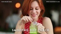 Joyful Smoothie Diet Presentation | Health & Fitness Zoom Background template