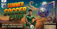 Joyful Soccer Camp Facebook Shared Image Video template