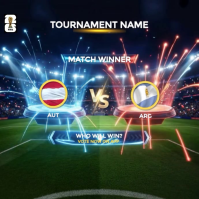 Joyful Soccer Match Winner Voting Video Instagram Post template