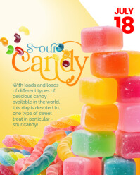Joyful Sour Candy Instagram Portrait template