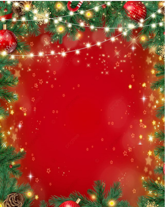 Joyful Sparkling Christmas Border With String Lights And Ornaments Instagram Portrait template