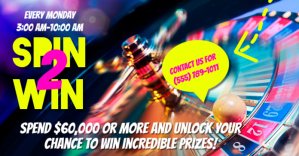 Joyful Spin To Win Flyers Facebook Shared Image template