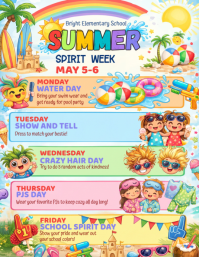 Joyful Spirit Week Flyer template