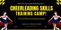 Joyful Sport/banner/sports/training/outdoor/dark/yellow/women/player/club/cheer Camp Eventbrite Bann Eventbrite-Banner template