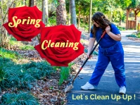Joyful Spring Cleaning , Let`s Clean Up Up! Yard Sign template