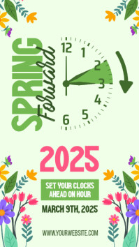 Joyful Spring Forward Campaign Poster Instagram Story template