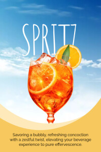 Joyful Spritz Poster template