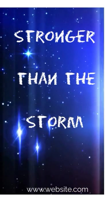 Joyful Stronger Than The Storm  Instagram Reel template