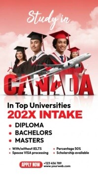 Joyful Study In Canada Instagram Reel template