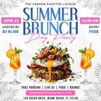 Joyful Summer Brunch Event Instagram Post template