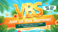 Joyful Summer Camp Digital Display template