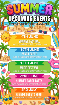 Joyful Summer Events Instagram Story Instagram-verhaal template