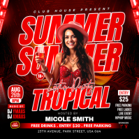 Joyful Summer Latin Party Instagram Post template