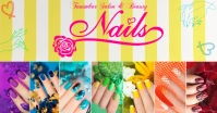 Joyful Summer Nails List Facebook Shared Image template