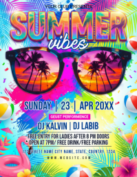 Joyful Summer Party Flyer template