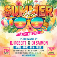 Joyful Summer Party Instagram Post template