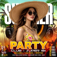 Joyful Summer Party Instagram Post Video Instagram-opslag template