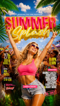 Joyful Summer Party Instagram Story template