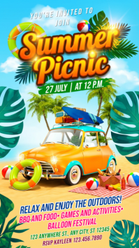 Joyful Summer Picnic Instagram Story template