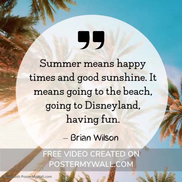 Positive Summer Posts Joyful Summer Qoutation Instagram Post Template | PosterMyWall