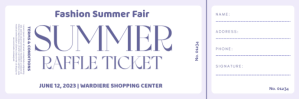 Joyful Summer Raffle Ticket Twitter Banner Twitter-header template