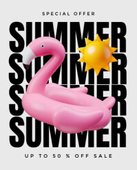 Joyful Summer Sale Instagram Portrait template