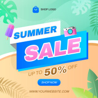 Joyful Summer Sale Instagram Post template