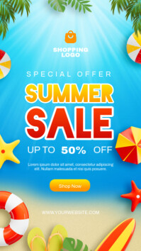 Joyful Summer Sale Instagram Story template